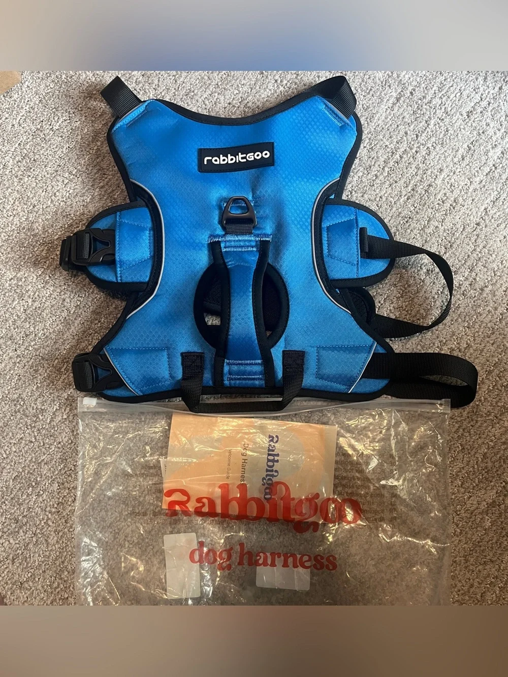 Rabbitgoo Escape Proof Dog Harness, Soft Padded Full Body Pet Harness 2380/dc-1